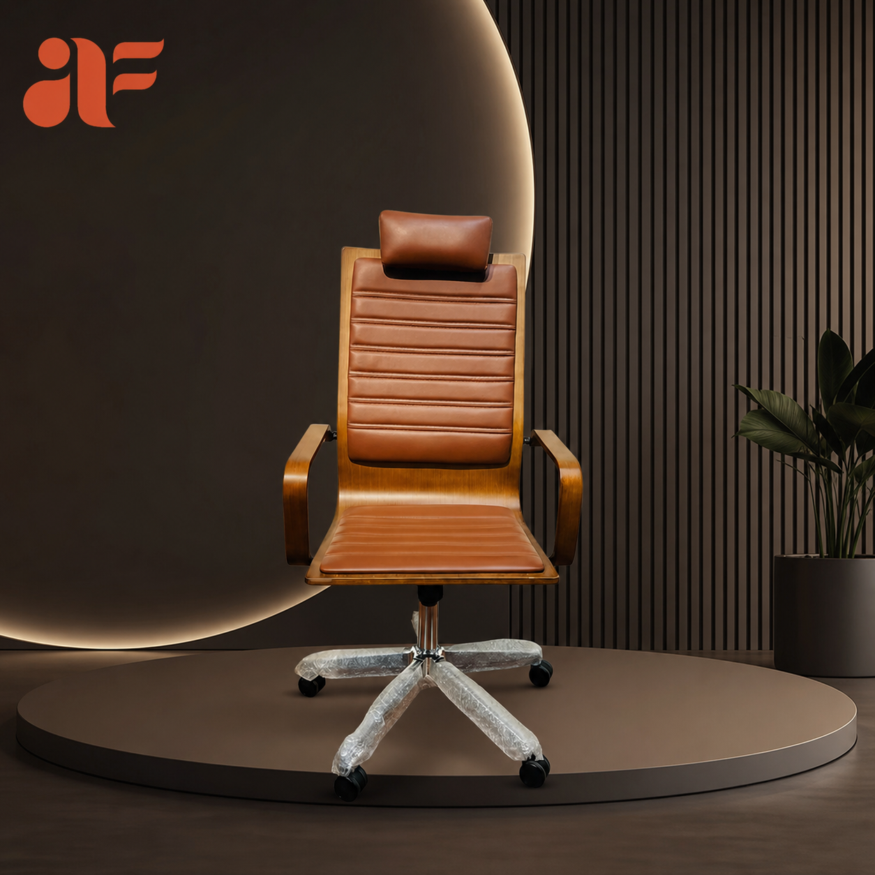 Caramel Throne Executive Chair